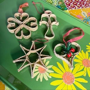 Scandi Straw Ornaments